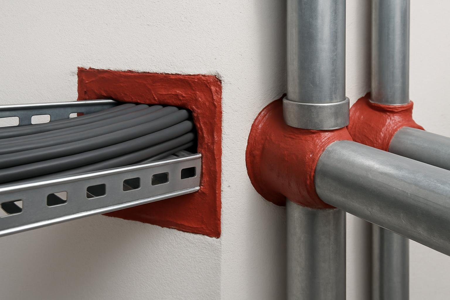 Fire-stopping of wall penetrations